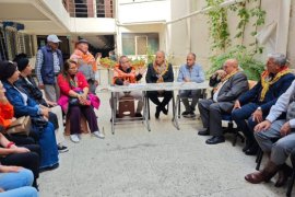 Denizli Yörükleri Derneğinde  nöbet değişimi.