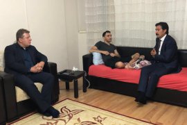 Cahit Özkan’dan 15 Temuz şehit ailesine ve gaziye ziyaret