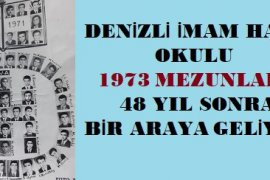 DENİZLİ İ.H.O 1973  MEZUNLARI BİR ARAYA GELİYOR.