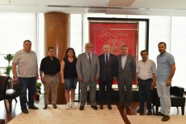 Anadolu Basın Yayın Birliği Yönetimi Vali Coşkun'u ziyaret etti