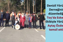 Denizli Yörükler Derneğinin düzenlediği Toy'da Eskere'yi Yörükoğlu Aytaç temsil etti.