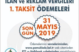 VERGİ ÖDEMELERİNDE SON GÜN 31 MAYIS