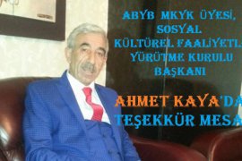 Ahmet Kaya'dan Teşekkür mesajı