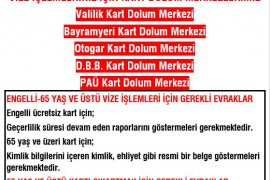 Yaşlı ve Engelli Denizli Kart'ta vize dönemi