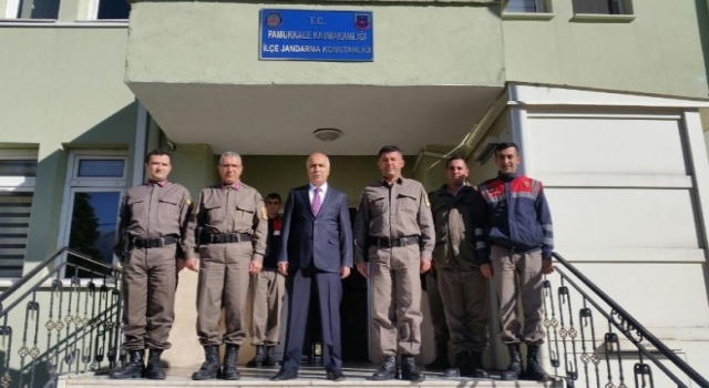 Vali Karahan, Pamukkale Jandarma Komutanlığını Ziyaret Etti