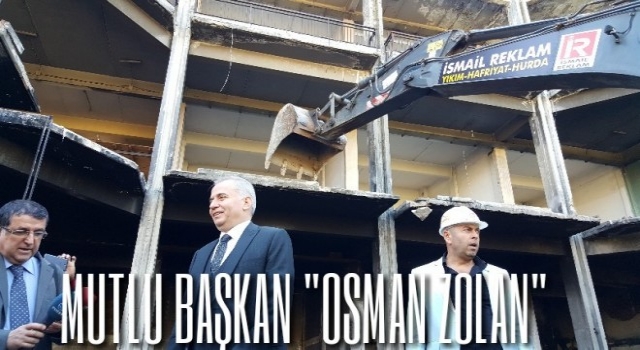 Üçgen Çarşısına İlk Kepçe Osman Zolandan