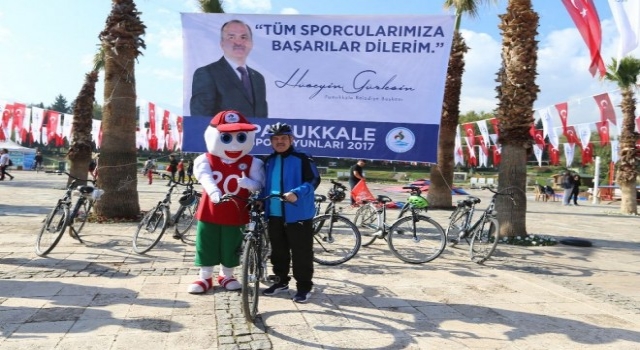 Pamukkale Spor Oyunlarında  Bisiklet Turu Heyecanı