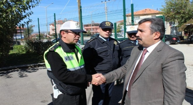 Denizli Emniyet Müdürü Mevlüt Demir Çivril Bölge Trafik Denetleme İstasyon Amirliğini Ziyaret Etti.