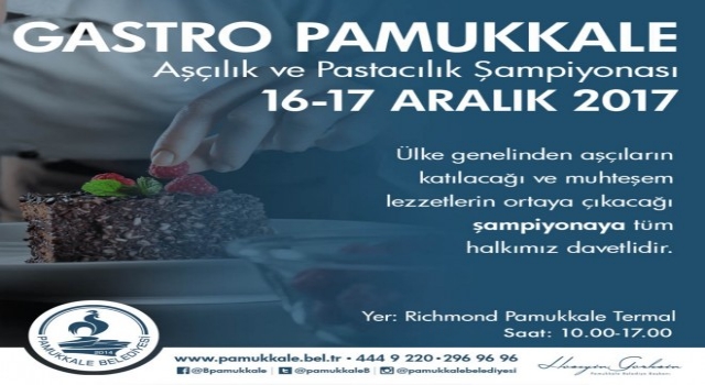 Pamukkale Belediyesi, Gastronomi Şampiyonasına Ev Sahipliği Yapacak