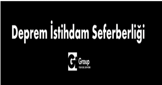 Gi Group'tan, Deprem İstihdam Seferberliği Projesine Destek!