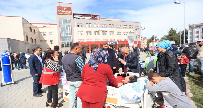 Başkan Osman Zolan, deprem bölgesinde