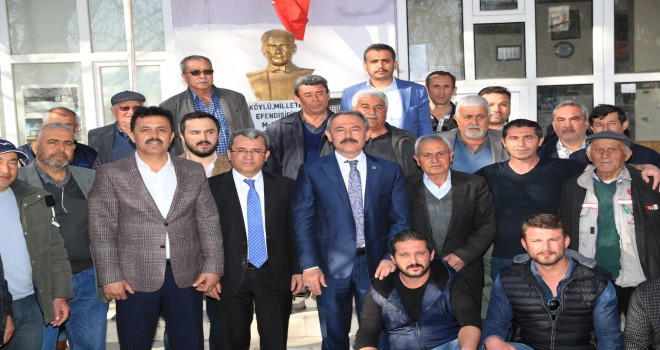 MİLLETVEKİLİ ŞAHİN TİN ÇARDAK'TA SEÇİM ÇALIŞMASINDA