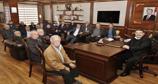 Kızılyer Mahallesi sakinlerinden Başkan Devecioğlu'na ziyaret