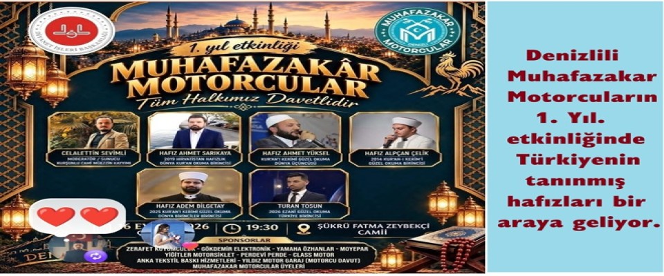 Muhafazakar Motorcular’ın 1. yıl etkinliği