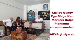 Kızılay Güney Ege Bölge Kan Merkezi Bölge Planlama sorumlusundan ABYB yi ziyaret.