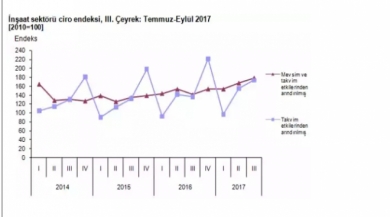 İnşaat Ciro Ve Üretim Endeksleri