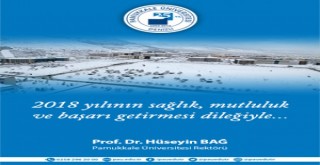 Pamukkale Üniversitesi rektörü Prf.Dr.Hüseyin Bağ'ın yeni yıl kutlaması